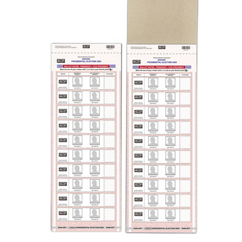 Ballot Paper Voting Card