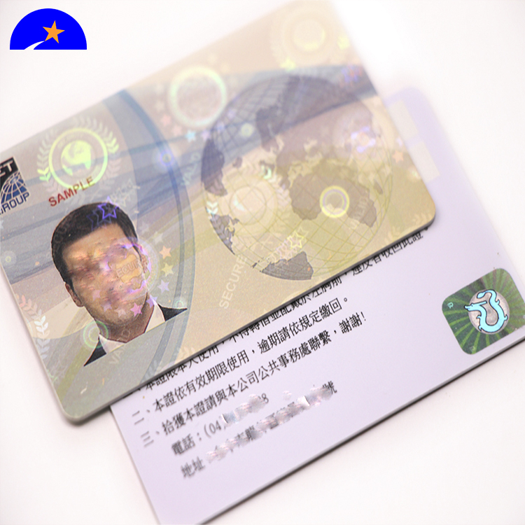 High Security Voter ID Card With Hologram Sticker